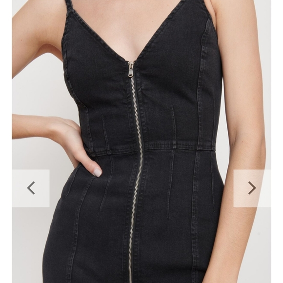 Front-Row Mini Denim Dress - Picture 3 of 6